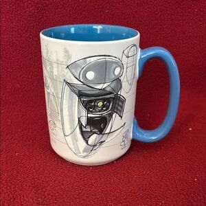 Wall-E Robot EVE Design Mug with Blue Handle